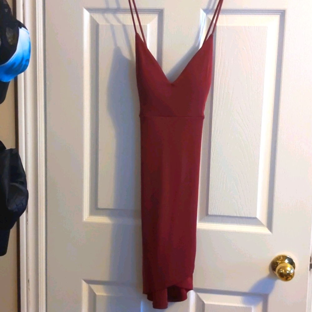 Rich red short dress